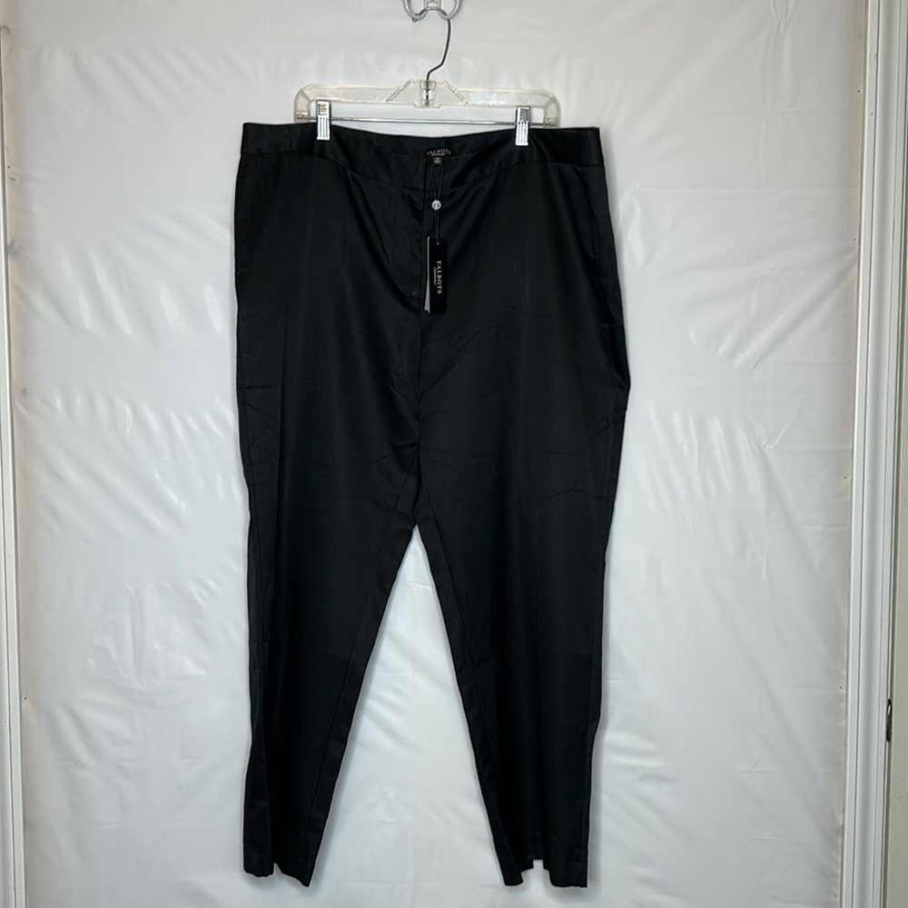 Talbots black slacks NWT size 20